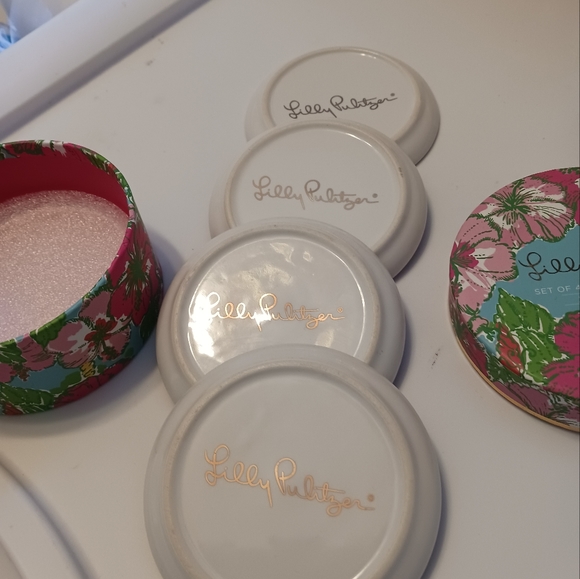 Lilly Pulitzer Ceramic Coaster Set - Picture 4 of 6